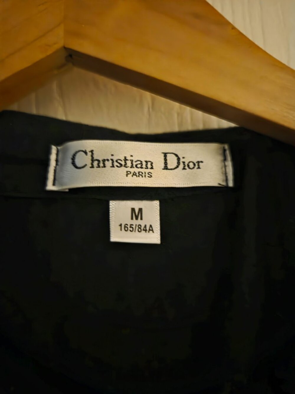 Black polo shirt